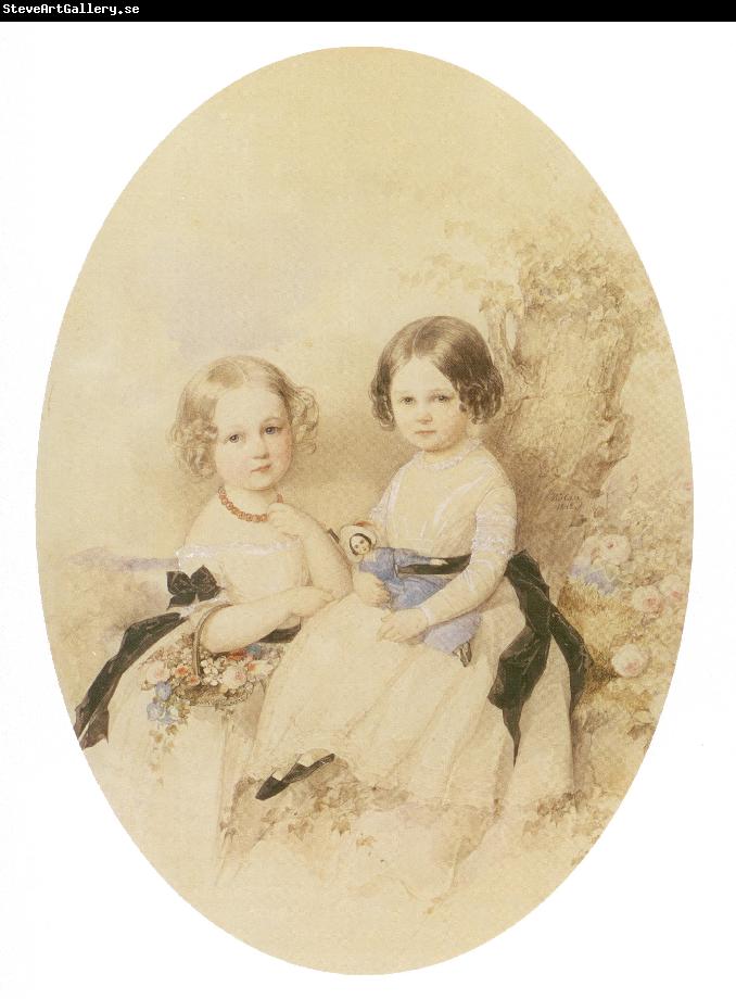 Vladimir Lukich Borovikovsky Portrait of Mariana and Vera Ivanovna Beck